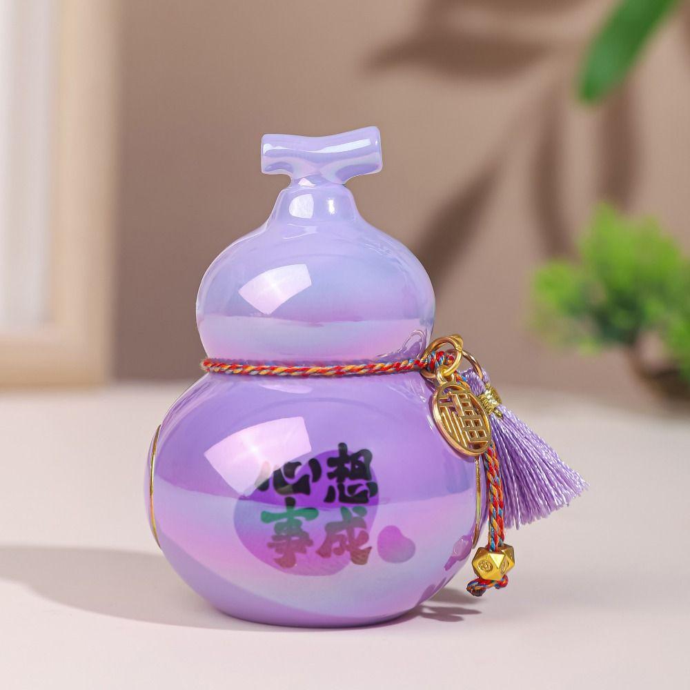 Portable Mini Gourd Statue Chinese Style Gourd Car Ornaments Gift Home Decoration Desk Decorations