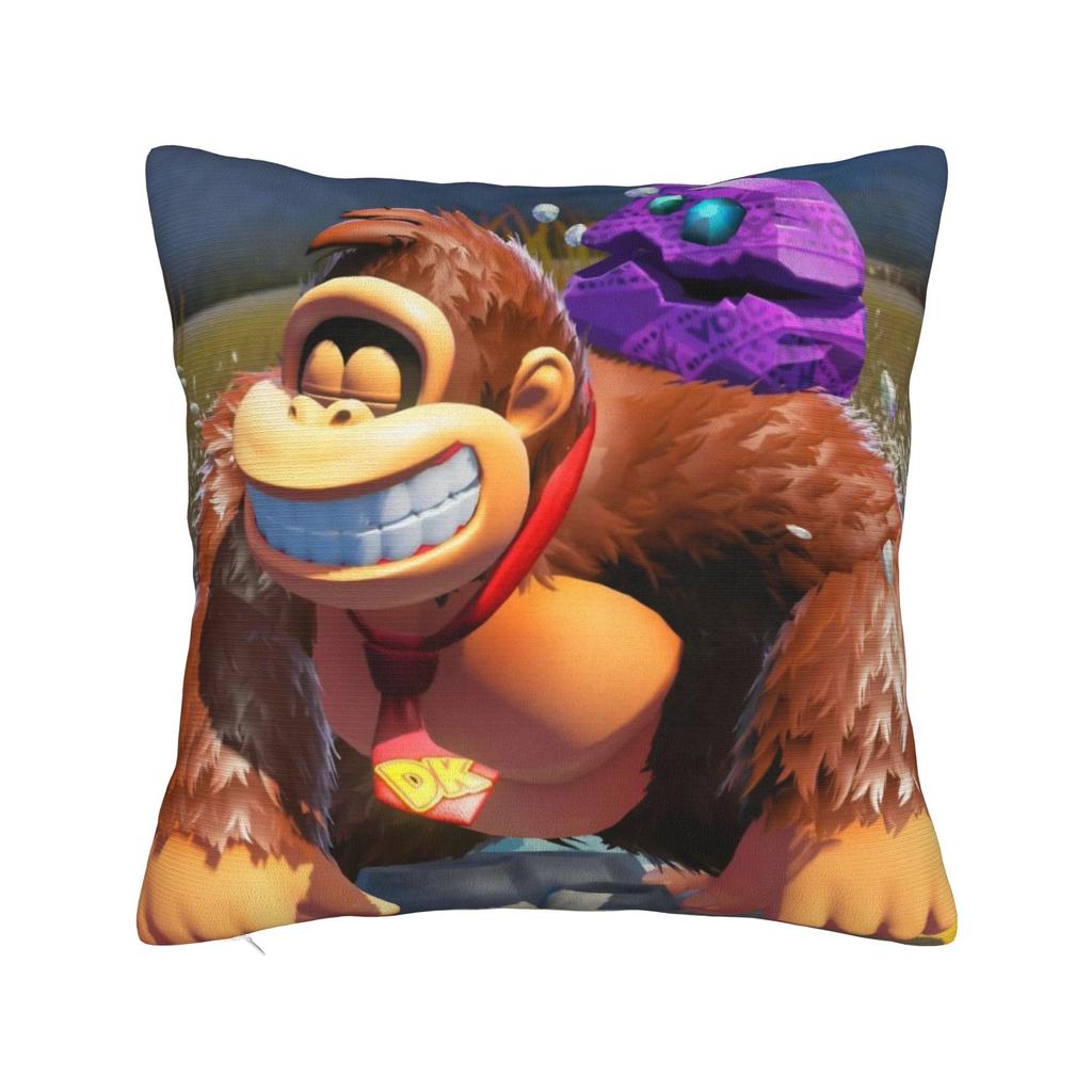 Декоративные наволочки Игры Donkey Kongs Bananza Мерч для дома Наволочка для декоративной подушки Прямая поставка Несколько размеров