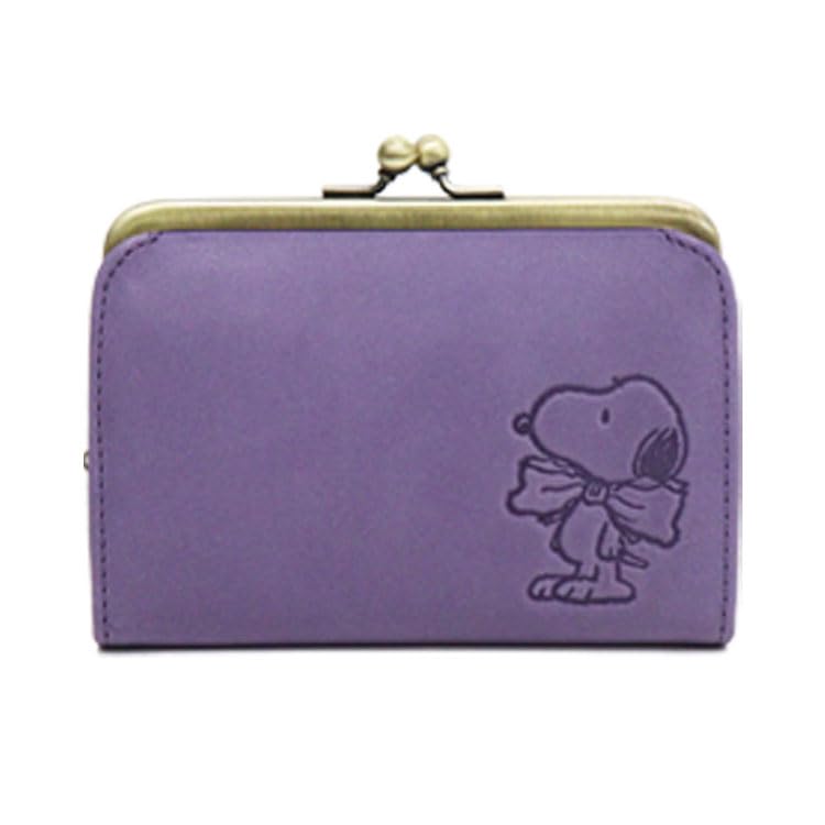 Кошелек Snoopy 73272 Натуральная коровья кожа Кошелек для купюр Кошелек для монет Чехол для монет Кошелек Женский Мини-кошелек Peanuts (фиолетовый)