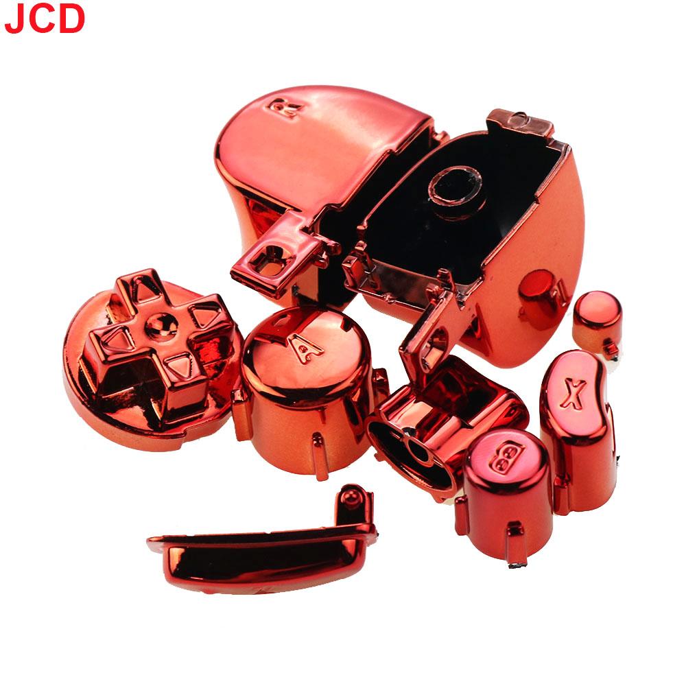 JCD 1set Electroplating Button Keys ABXY Z Keypads L R Buttons For Gamecube NGC Game Controller Replacement Accessories