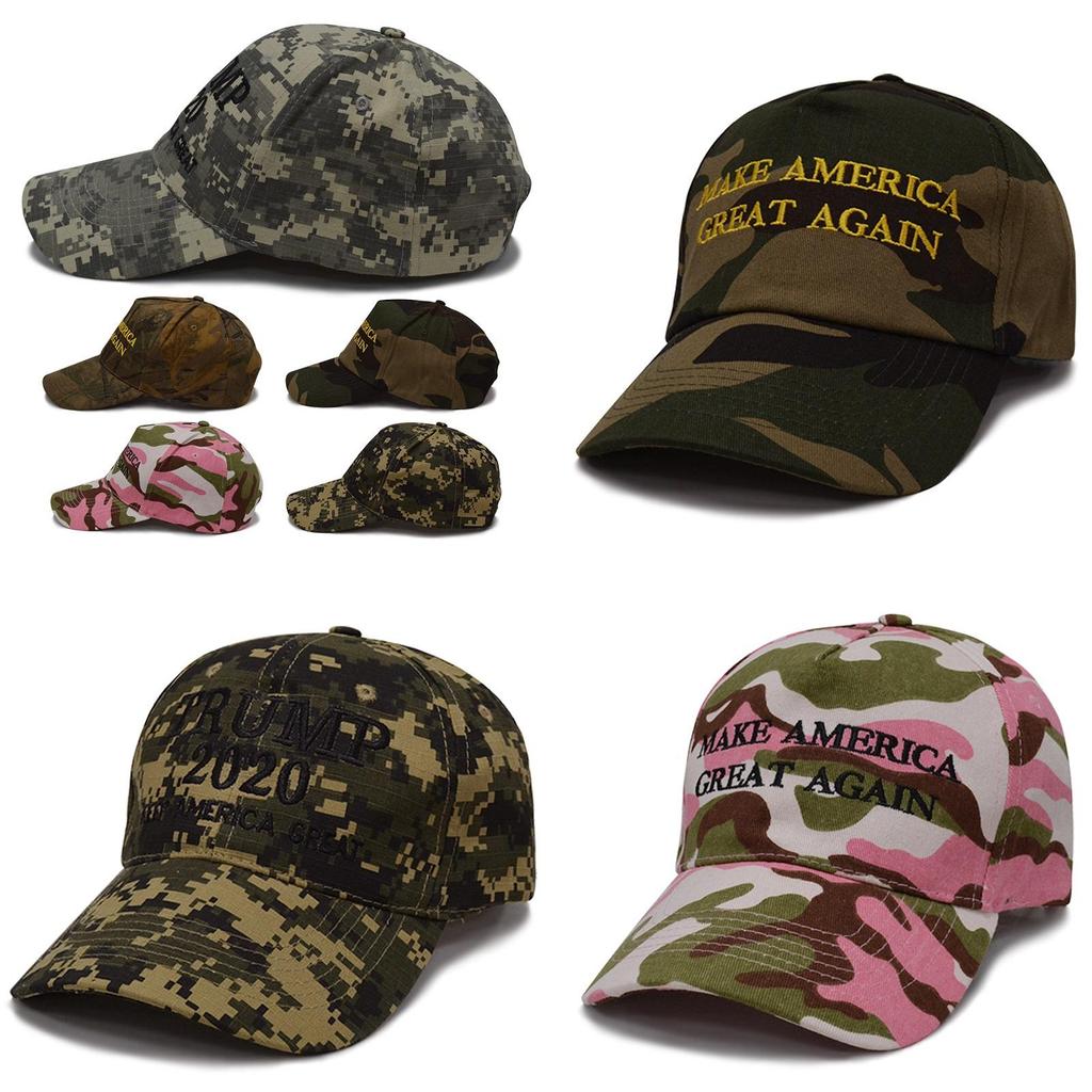 Make Great America Again Donald Trump Hat Digital Camoflage Cap Jungle Pink