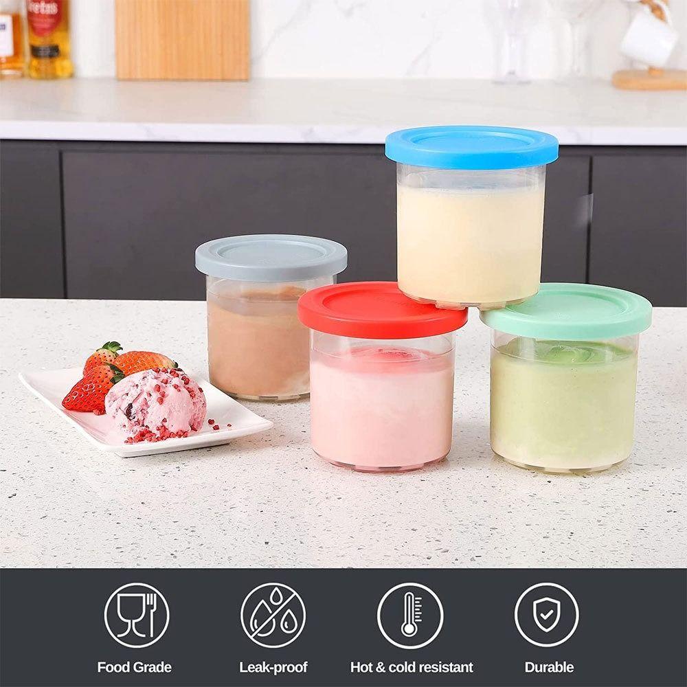 NC300 NC299AM Ice Cream Pints Cup Storage Jars For Ninja Creami Ice Cream Containers with Lids