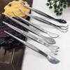 Handheld Stainless Steel Root Rake Mini Gardening Rake Garden Utensils Bonsai Tweezers  Loosen Soil