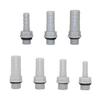 1/8",1/4" Thread To 6/8/10/12mm Hose Straight Connector Plastic-Steel Aquarium Air Pump Joint Pipe Adapter