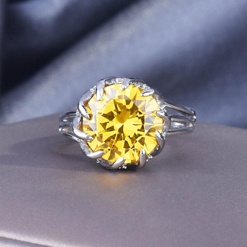 Sace Gems Классическое кольцо из медного сплава с цирконом, женские ювелирные изделия, свадебный подарок для вечеринки