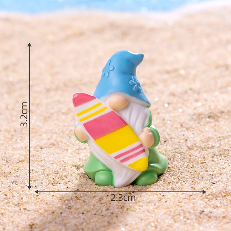 Мини летние пасхальные гномы фигурка кукла гном микропейзаж кукольный домик модель автомобиля украшение для интерьера украшение для домашнего рабочего стола