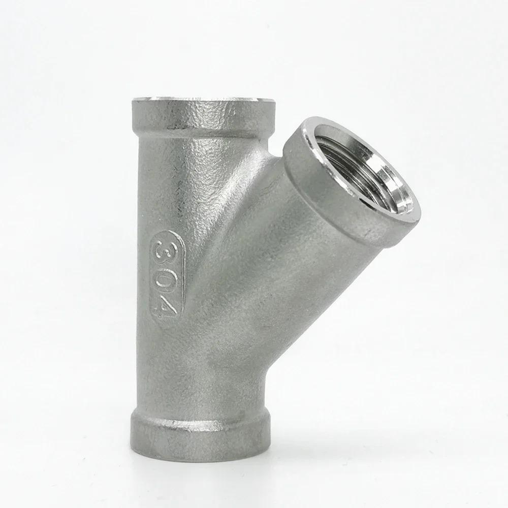 1/4" 3/8" 1/2" 3/4" 1" 1-1/4" 1-1/2" 2" BSP Резьба внутренняя Y-образный 3-ходовой Соединитель Муфта Разветвитель Трубопроводная арматура из нержавеющей стали 304