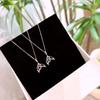 Полая микровставка ожерелье рыбий хвост легкая роскошная нишевая женская корейская версия ключичная цепочка ожерелье высокого класса
