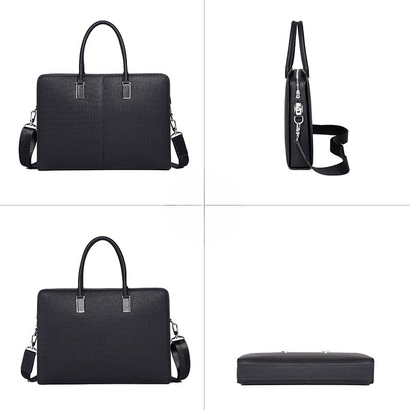 Men's Handbag Large-capacity Genuine Leather Briefcase Men's Laptop Bag