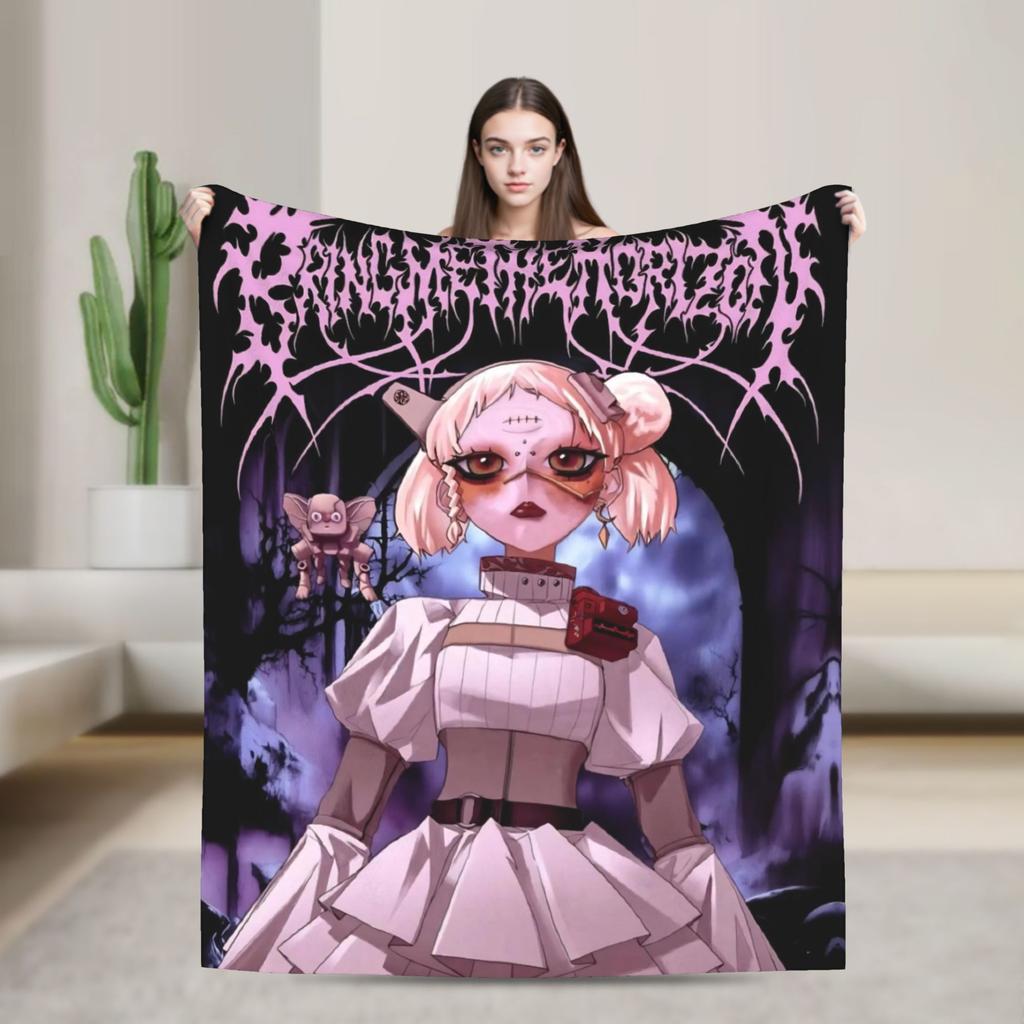 BMTH Bring Me The Horizon  Warm Soft Blanket  Picnic Plush Bedding Throws Pattern Outdoor Flannel Bedspread Sofa Bed Cover