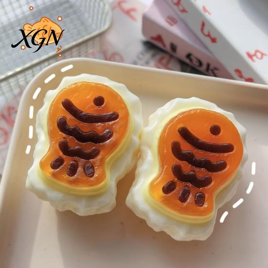 Kids Stress Reliever Taiyaki Squeeze Toy Relief Fidget Ultra-Realistic Dessert Food Sticky Toys for Adults Durable
