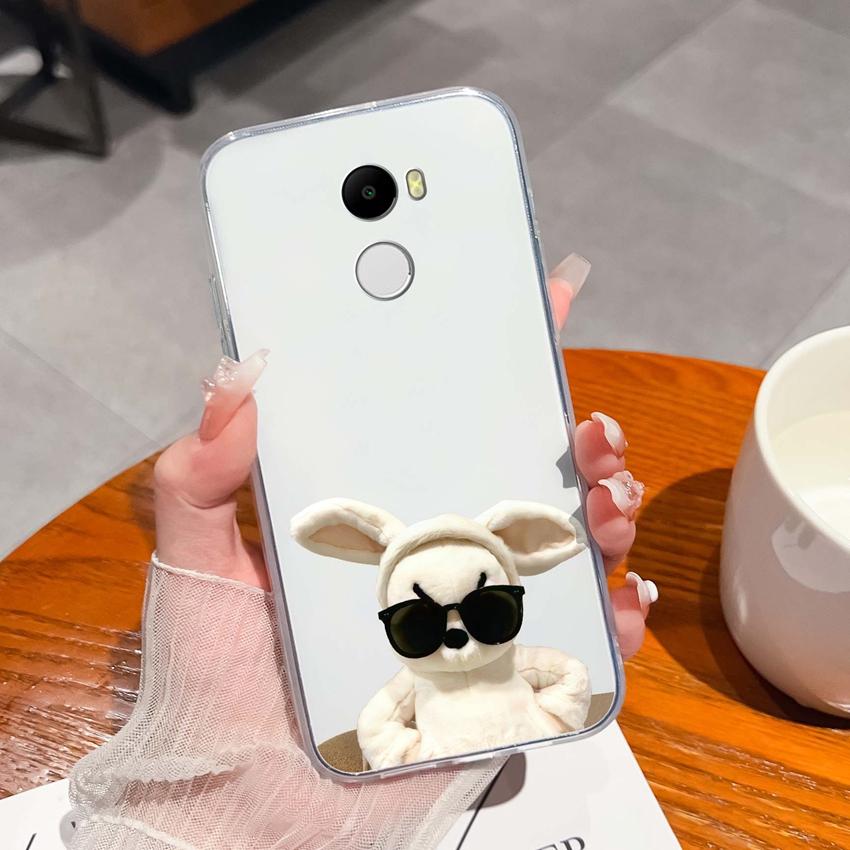 Чехол для Redmi 4 3 6 Pro 4A 4X 5A 5 Plus K90 Милый узор акулы и кошки Телефонные сумки Мягкий ультратонкий ТПУ силикон Противоскользящая оболочка для Redmi Прозрачная задняя крышка