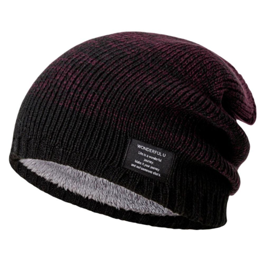 Large Head Circumference Beanies Hat Thickened Ski Cap Casual Unisex Cap  Outdoor
