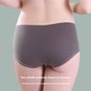 Women's Mid-rise Cotton Briefs with Antibacterial, Seamless, Cute, Solid-colour Triangle Panties
