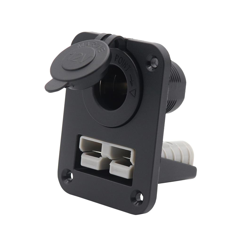 Разъем автомобильного зарядного адаптера 12 В 24 В 15 А, гнездо для зарядки заподлицо с винтом для автомобиля, мотоцикла