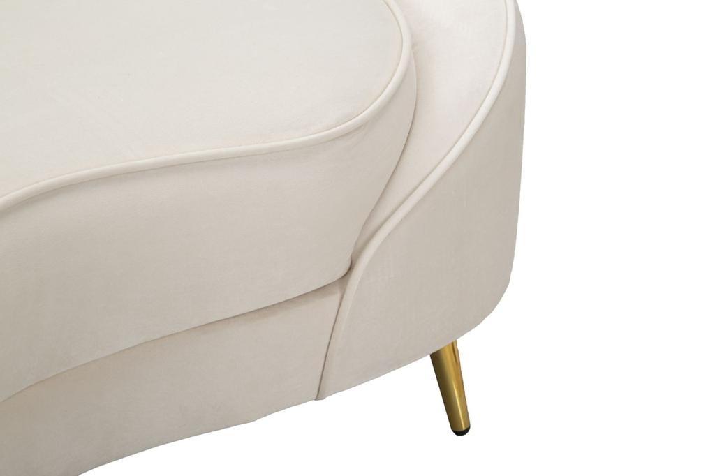 Sofa 2 Seaters Oslo With Cushions Cream Cm 148X84X68