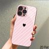 PeHeart 2DПлоский Для iPhone17 18 16 15 14 13 12 11 Pro Max XS XR 8 7Plus Чехол для телефона Ударопрочный Защитная задняя крышка