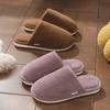 Silent Non-slip Cotton Slippers Women's Autumn and Winter Couples Home Thickened Warm Plush Indoor Plush Slippers
