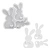Easter Bunny Plaster Mold 3D Resin Mold Creative Aromatherapy Candle Mold  Home Decor
