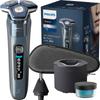 Philips Electric Shaver 7000 Series Model with Cleaning Machine Electric Razor for Men Shaving Fully Ice Blue (45 Sheets/Rotating Type/SkinIQ