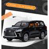 1/24 Lexus LX570 внедорожник литой металлический сплав модель автомобиля литые металлические внедорожники модель автомобиля звук свет симуляция детская игрушка подарок