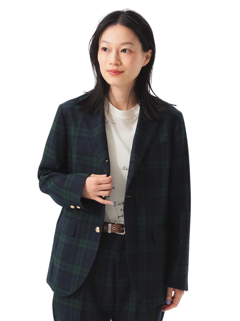 Beams Boy Women's Polyester Wool 3-Button Blazer, Black, Watch, 0, 13160268803