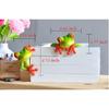 3D Creative Green Frog Figurines, Funny & Cute Frog Statue Gifts for Friends (Computer Decorations 2pcs)