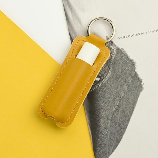 Lipstick Storage Bag Small Portable Lip Balm Bag with Keychain Convenient Lipstick Carrying Case for Outdoor