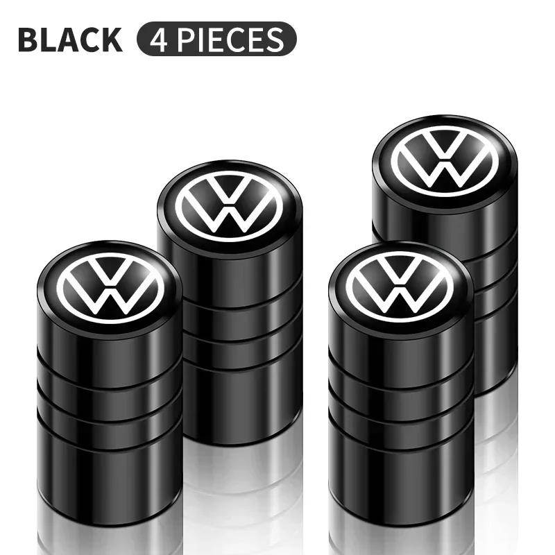 B5 Cars VW For Volkswagen 4Pcs Car Valve Caps Wheel Tires Air Tyre Stem Protective Cover For Volkswagen Golf Jetta Tiguan Touran
