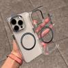 Case for Xiaomi Redmi Note 13 Pro+ 5G Minimal Semi-Transparent Magnetic Casing Raised Electroplated Lens Bezel Anti-Slip Drop Resistant