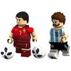 8pcs / set Super Star Minifigures Toy Football Player Building Blocks