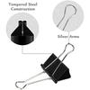 Bambalio Binder Clips 19Mm Black Set Of 6 Dozen (72 Pieces)