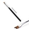 1 шт. 15,6 см Кисть для ногтей с французским кончиком - Изогнутая форма, скошенный дизайн для точного DIY нейл-арта, черная ручка с металлическим наконечником и мягкой щетиной
