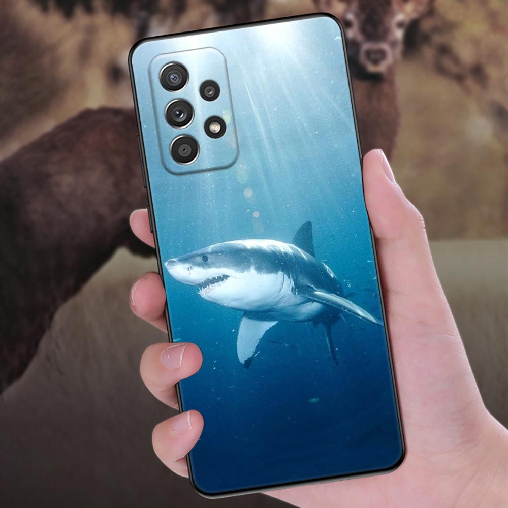 Ocean Whale Shark Animal Phone Case For Samsung Galaxy A57 A56 A37 A55 A36 5G A26 A54 A52 A35 A34 A25 A17 A16 A15 A07 A06 Cover