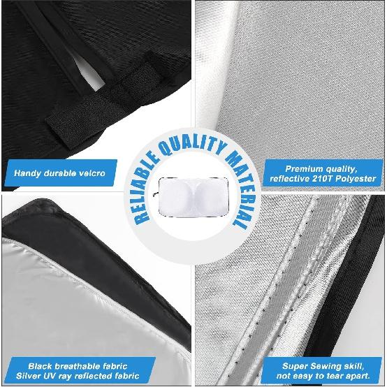 Солнцезащитная шторка на лобовое стекло, совместимая с аксессуарами Lexus RX 2023 2024 — двухслойная складная передняя солнцезащитная козырек 210T