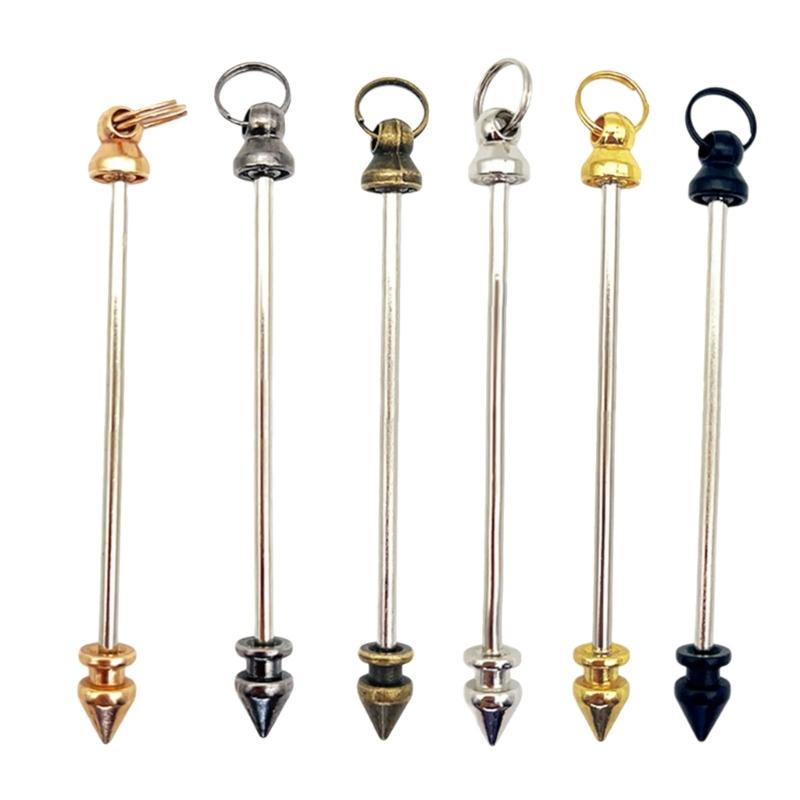 30 шт. Металлические стержни-шармы с пинами с ушком, Металлические подвески-стержни для нанизывания бусин, Универсальные аксессуары для бисероплетения для дизайнеров ювелирных изделий
