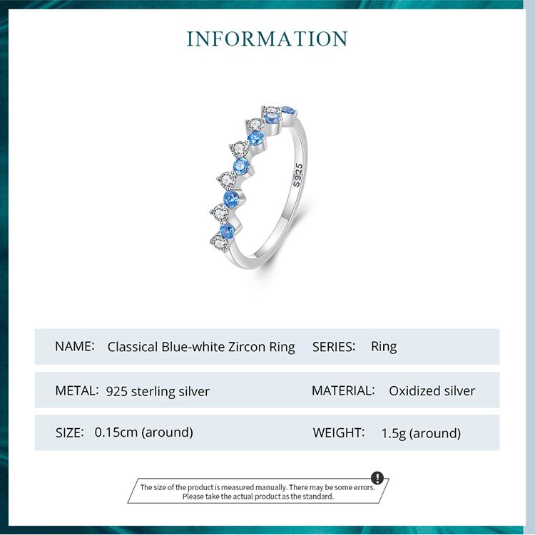 BAMOER из стерлингового серебра 925 пробы, минималистичное кольцо с синим цирконом и красочное кольцо из рыбьей чешуи для женщин, эффектное кольцо, ювелирные изделия, подарок