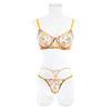 Сексуальное нижнее белье Комплекты бюстгальтеров Кружевной цветочный Прозрачный Бюстгальтер Трусики Бюстгальтер Женское нижнее белье