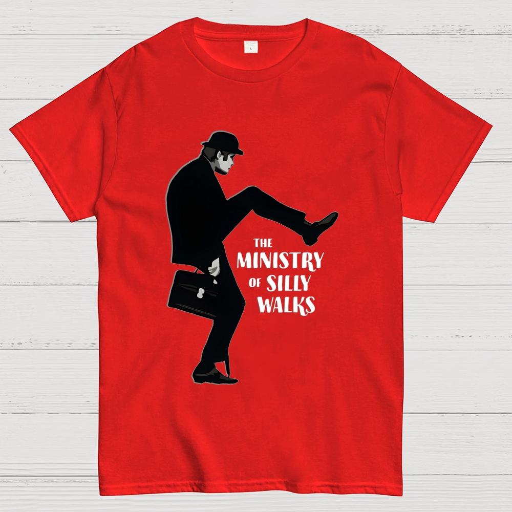 The Ministry of Silly Walks Unisex 100% Cotton Summer Casual Cool Loose T-Shirt