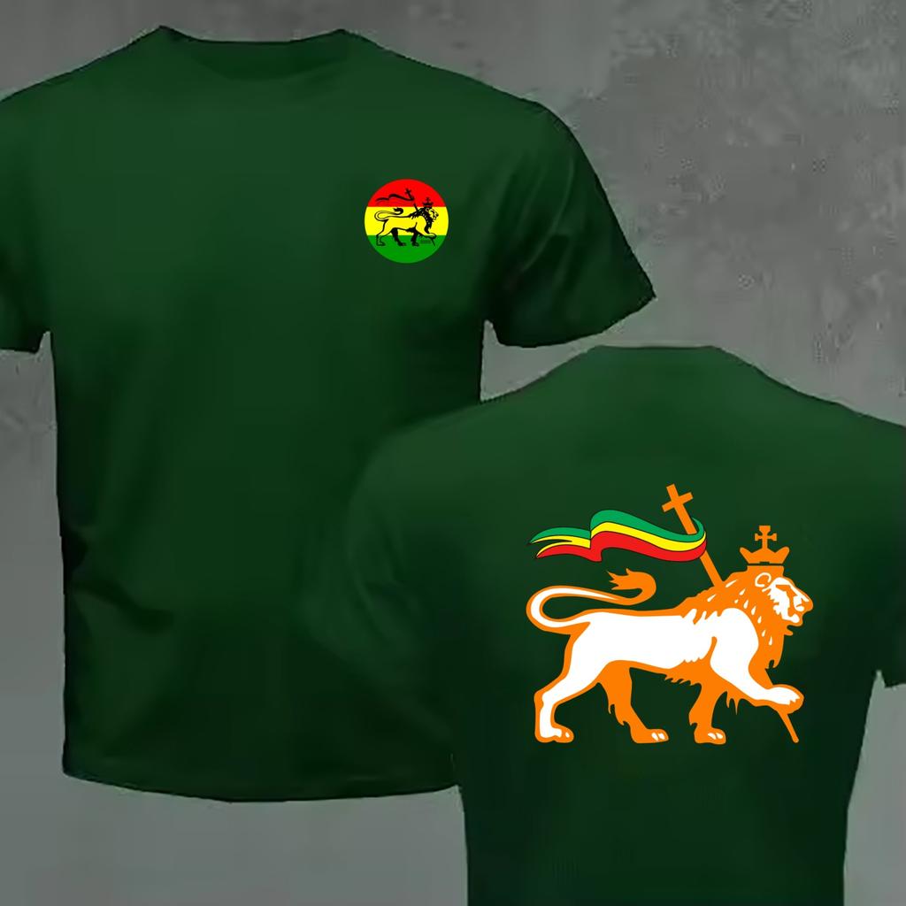 Funny Design Rasta Lion of Judah Rastafarian Reggae Ethiopian Lion Shirt Unisex Fashion Trendy Casual Clothing Stylish Tops Tee Shi