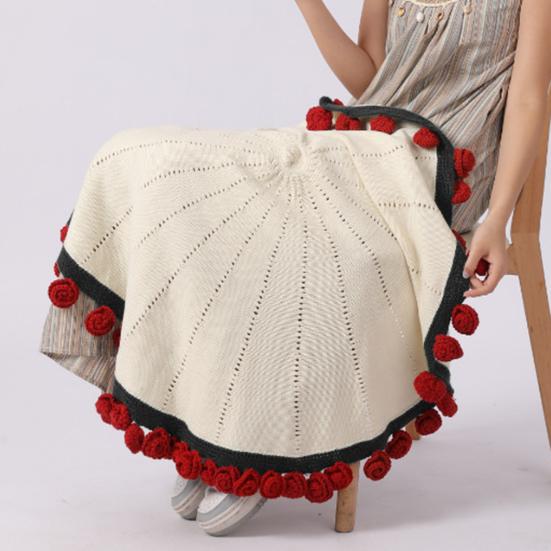 Вязаный крючком букет роз, плед ручной работы с цветами, вязаное крючком одеяло с розами для дома, кровати, дивана, декора, подарка на годовщину