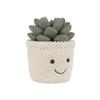 Apricot Lamb Potted Succulent Plush Toy for Kids, Soft and Cute Fluffy Potted Succulent for Girls and Boys, 12cm