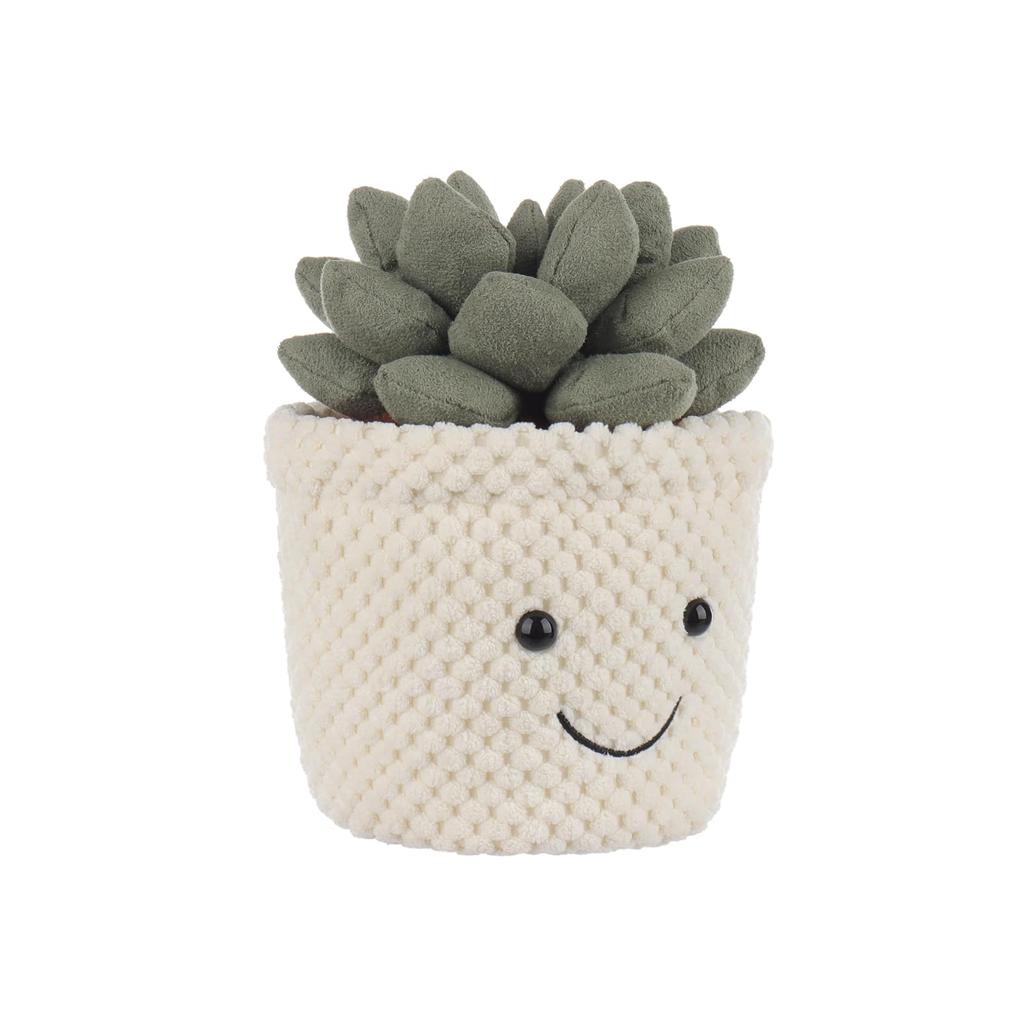 Apricot Lamb Potted Succulent Plush Toy for Kids, Soft and Cute Fluffy Potted Succulent for Girls and Boys, 12cm