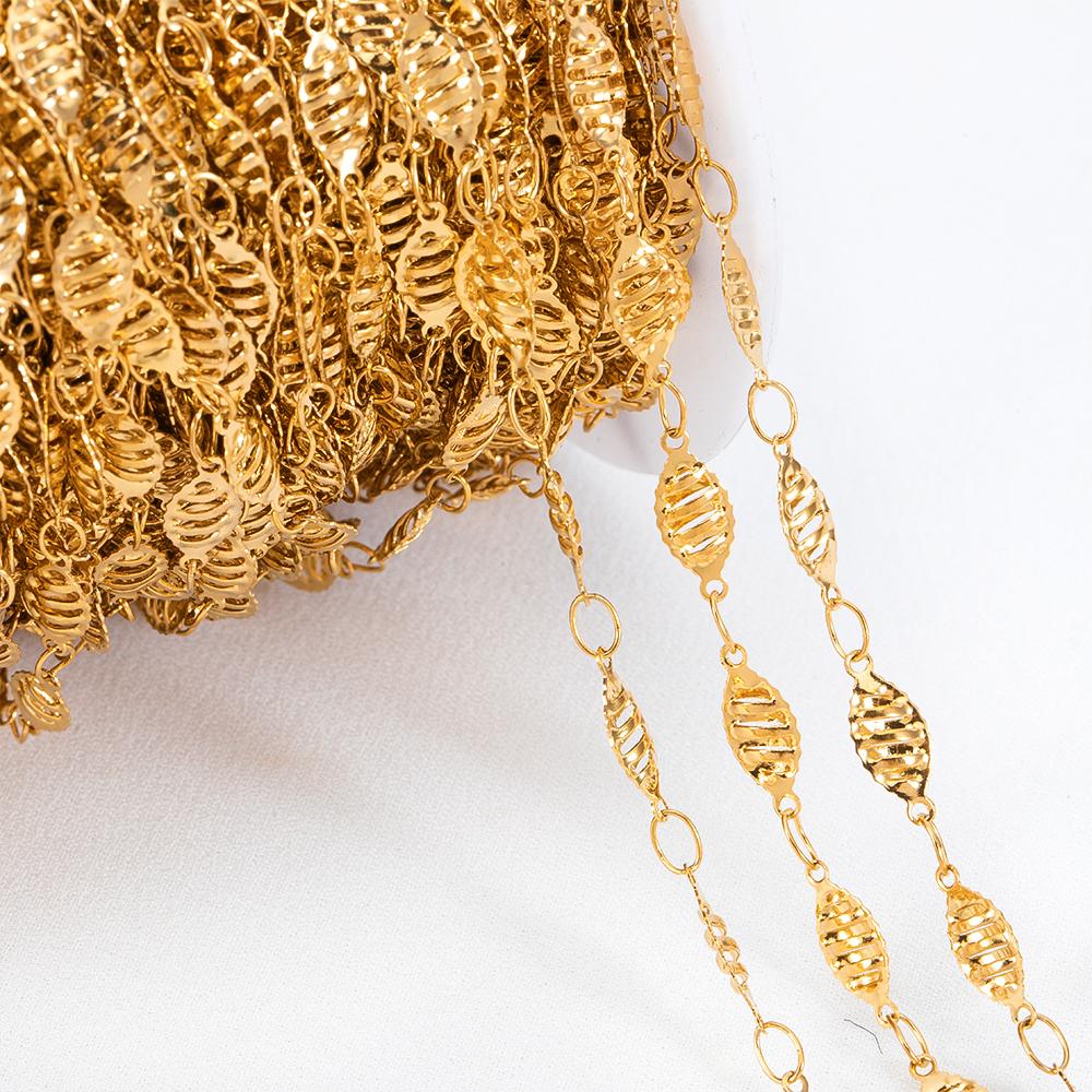 1Meter Fahsion Necklace Chain Stainless Steel 8 Shape Cross Double Loop Link Chain DIY Handmade Bracelet Material Jewelry Making