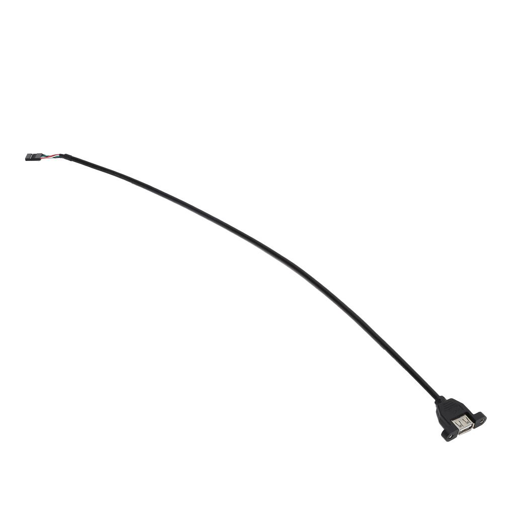 Удлинительный кабель USB2.0 гнездо на 5-контактное гнездо для материнской платы, высококачественная передача, встроенный удлинительный кабель(0,3 метра )