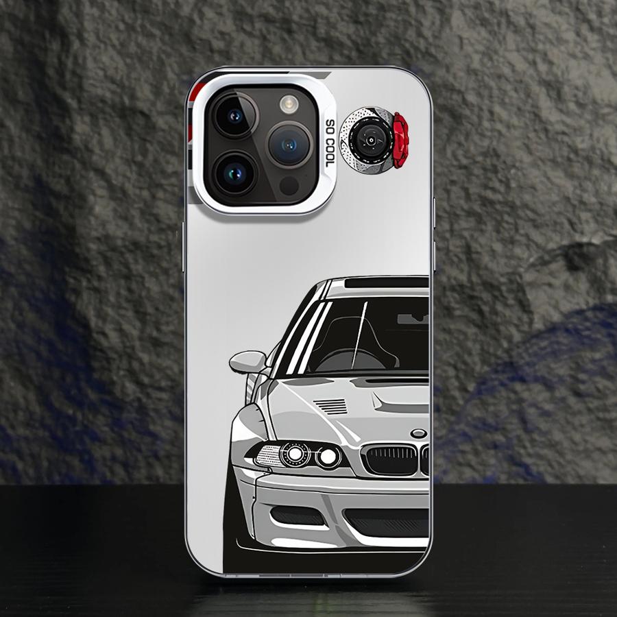 Чехол для телефона для iPhone 11 12 13 Pro Max 17 Air 14 15 16 Plus 16e Мягкий корпус JDM Спортивный автомобиль