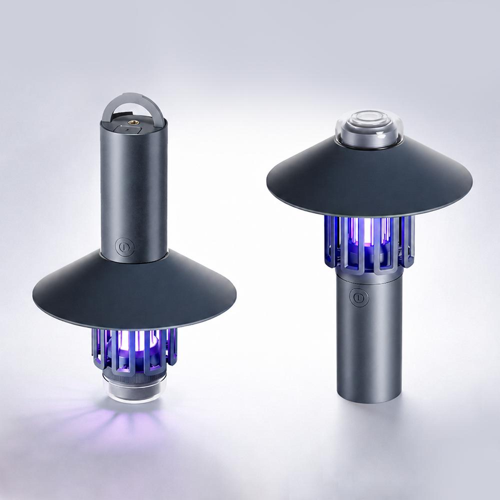 Перезаряжаемый вентилятор Новый 3 в 1 Ловушка для насекомых ABS USB Светодиодная лампа от насекомых Мягкий теплый свет Лампа от комаров Внутренний фонарик для спальни