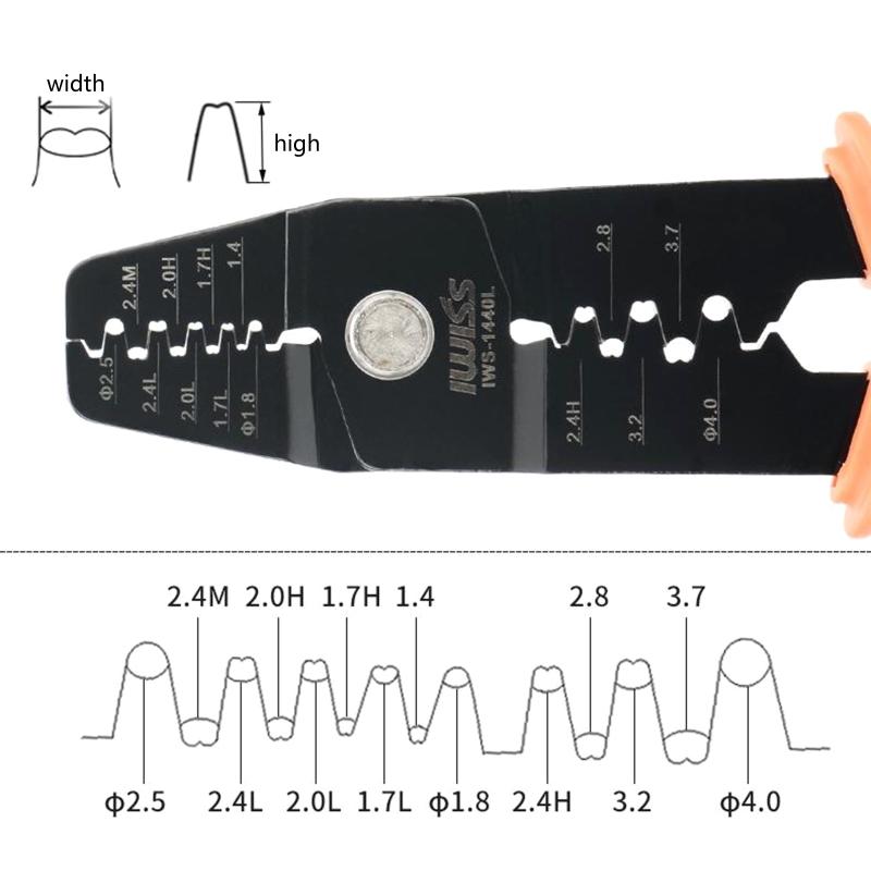 Многофункциональные обжимные клещи Вместимость 0,05-2 мм² Обжимные клещи для контактов типа «папа» и «мама» Du-pont Клеммные вилки для жгутов проводов