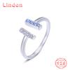 Классическое кольцо Lindon из стерлингового серебра 925 пробы с цирконом, женские ювелирные изделия, свадебный подарок для вечеринки