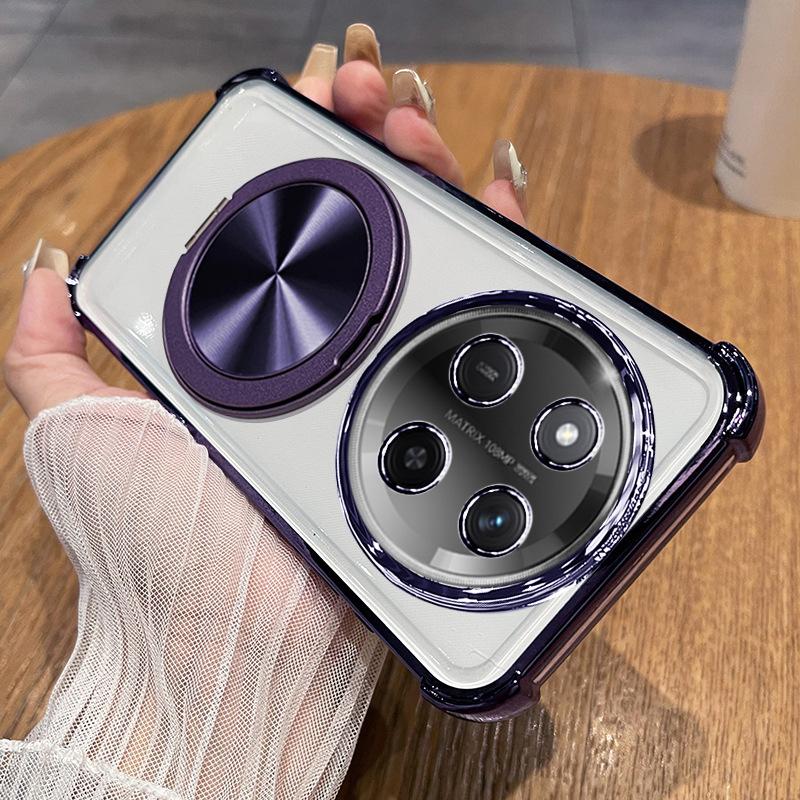 Honor X11 mobile phone case, airbag anti-drop soft case, Honor X11 decompression rotating magnetic bracket protective cover.